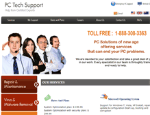 Tablet Screenshot of pctechsupport.co